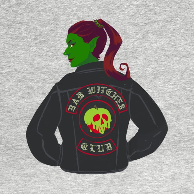 Bad Witches Club Biker Jacket by phogar